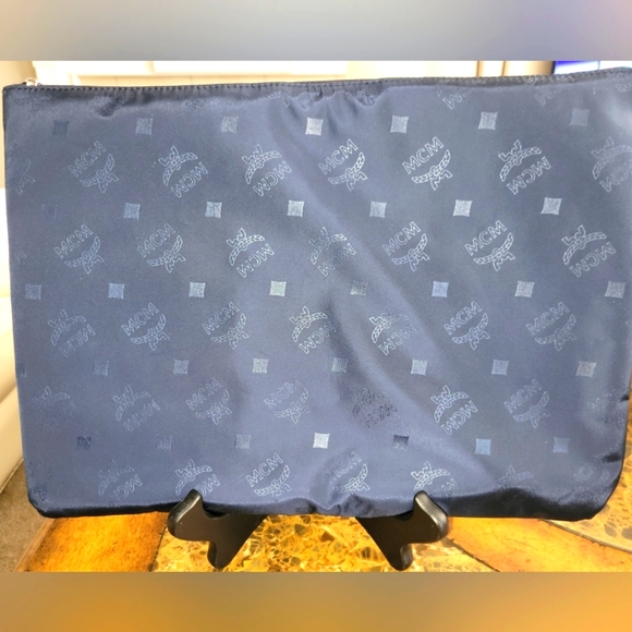 MCM Handbags - MCM Pouch NWOT Navy blue